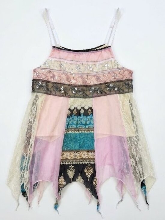 Allure Tops - Pink Whimsi Boho Tank Top